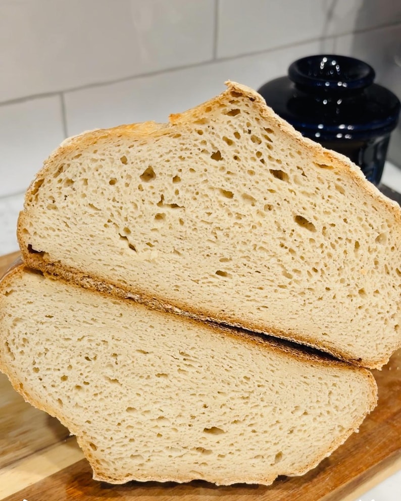 Masa madre viva sin gluten: apta para celíacos, sin trigo, harina de arroz integral certificada sin gluten. imagen 9