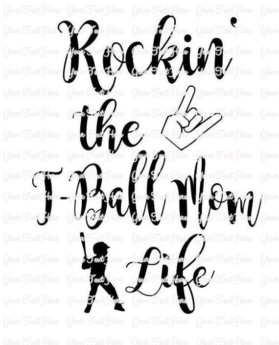 Download Rockin the tball mom life svg TeeBall | Etsy