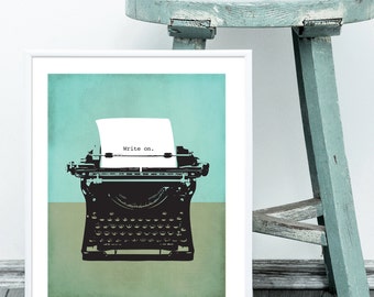 Wall Art Vintage Typewriter Instant Download Prints Digital Prints Digital Art Wall Prints Digital Art Print Digital Download Art Typewriter