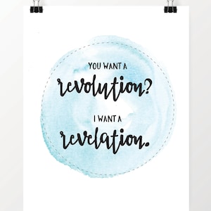 Digitaldruck, Sie will eine Revolution, eine Offenbarung, zitieren Drucke, Kunstdrucke, Schuyler Sisters, Hamilton Musical Fan Art