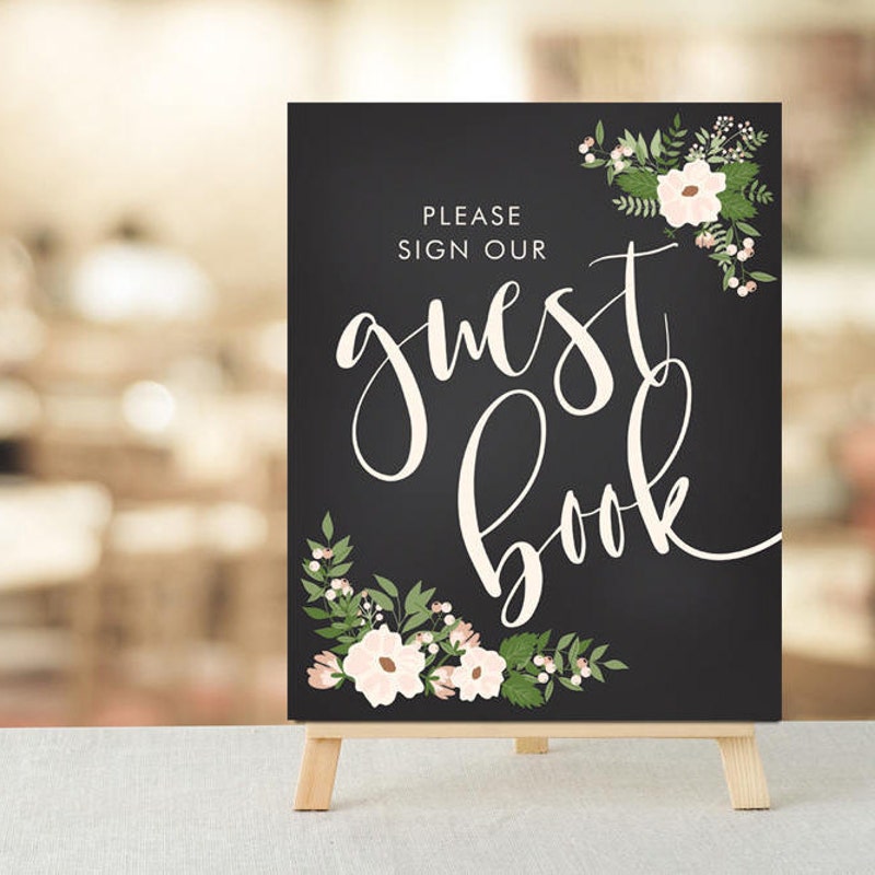 Chalkboard Guestbook - Etsy