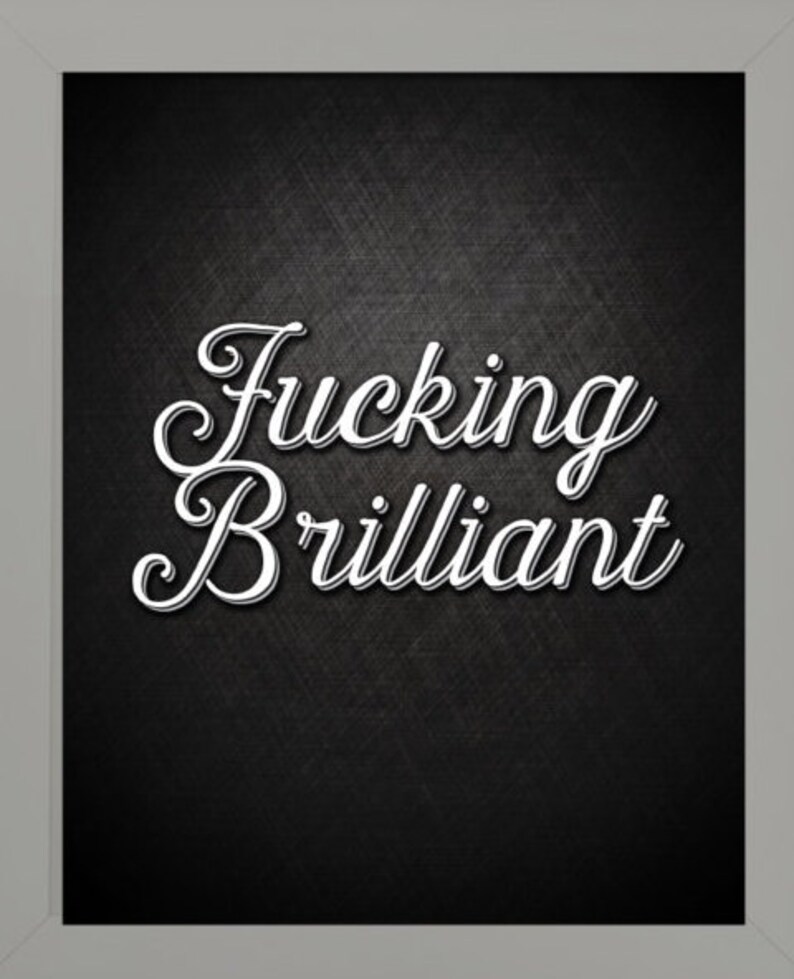 Curse Words, Art Print, Dorm Decor, Funny Gift, Sarcastic Wall Art