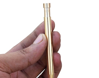 Juego de pipa de latón de una sola calada, bate de latón macizo, pipa de 7,6 cm (3 pulgadas), fácil de limpiar, apto para banquillos estándar de 10 cm (4 pulgadas), acabado pulido espejo.