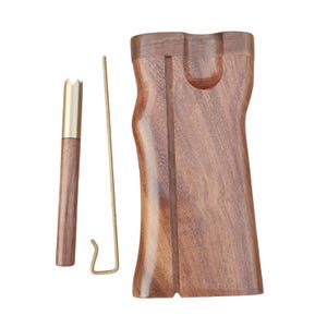 Free shipping wooden one hitter dugout set with poker and matching bat sirs wood hand-crafted 4 inch dugout