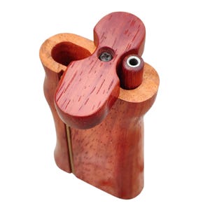 4&quot; Red wood one hitter dugout with matching bat and poker cleaning tool natural finish free shipping