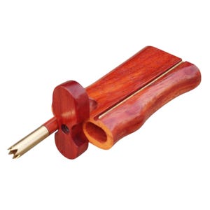 Red wood standard 4 inch one hitter dugout set free shipping natural finish with brass bat