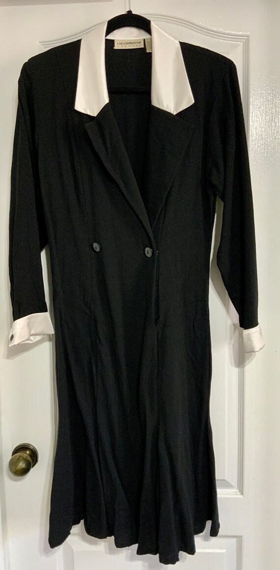 Vintage 1990s Liz Claiborne Collared Blazer Dress - image 1