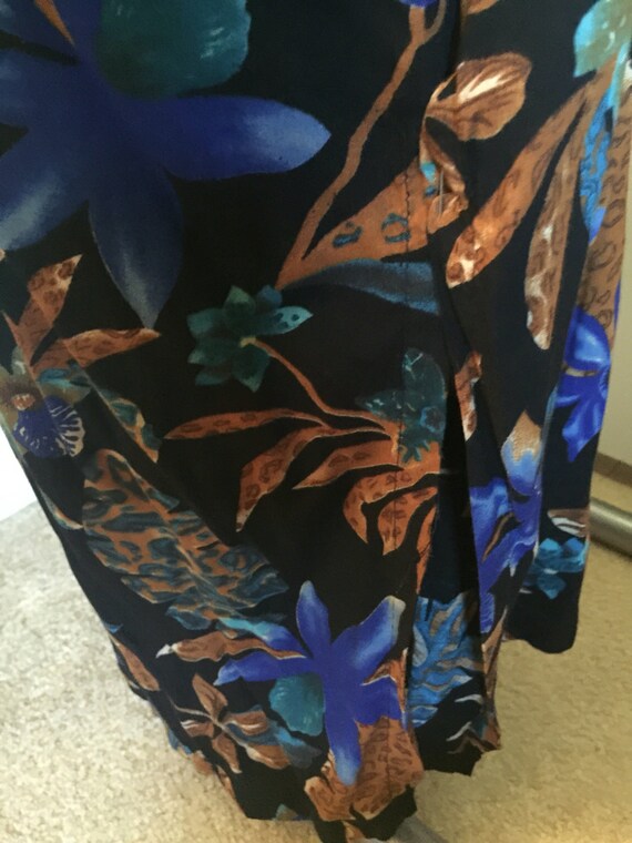 Vintage 90s Maxi Tank Dress with Tropical Ocean P… - image 3