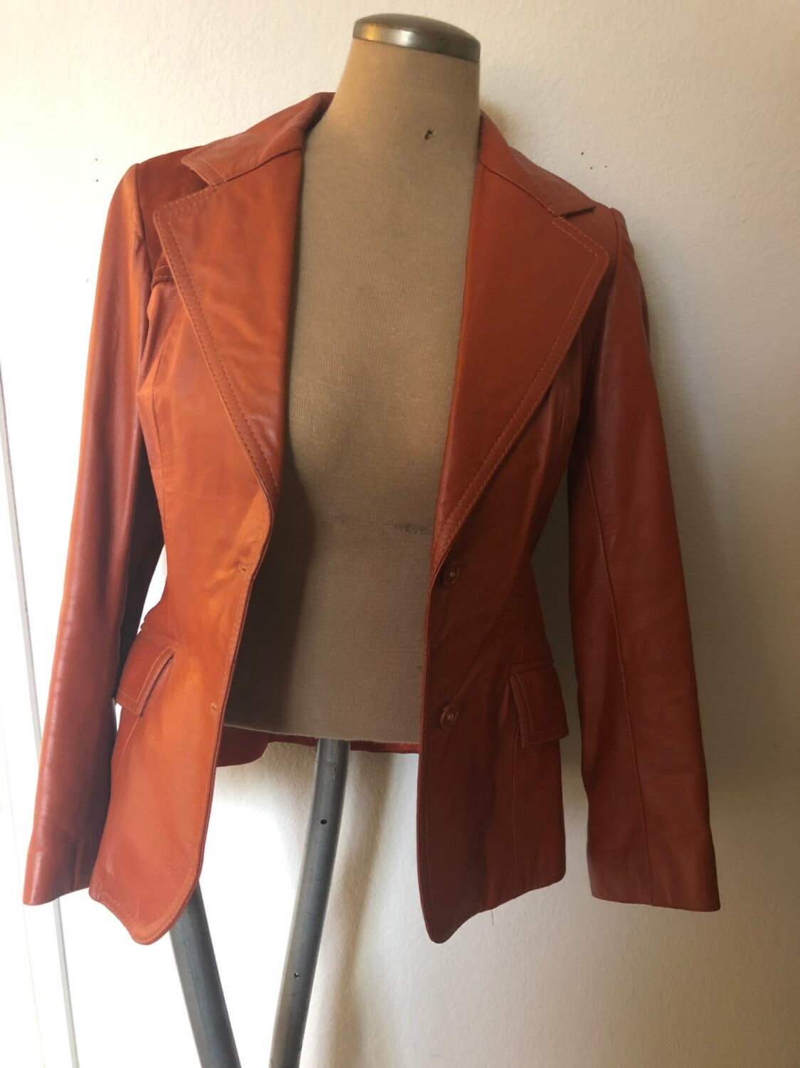 Cognac Blazer - Etsy