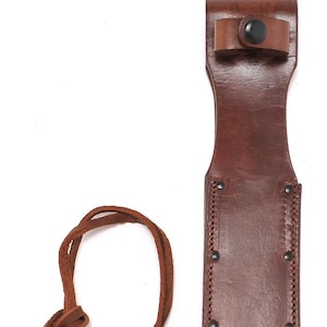World War Two Era Brown Leather Sheath for US Navy Mark 2 MK 2 or Ka-Bar Knife