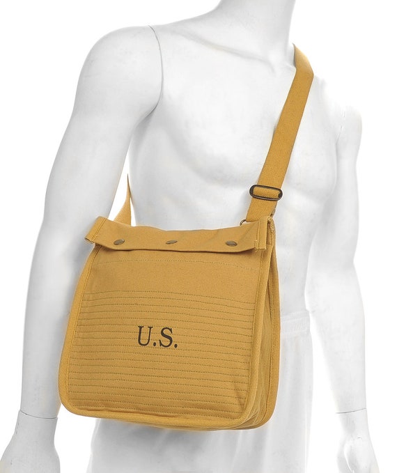 U.S. WW1 Grenade Bag Haversack With Shoulder Strap Marked JT&L