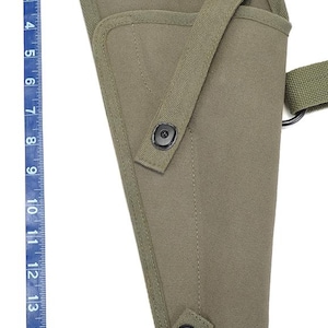 Funda de hombro de lona verde oliva para M3 Tanker con presillas para cartuchos, marcada JT&L, compatible con Ruger Redhawk. imagen 9