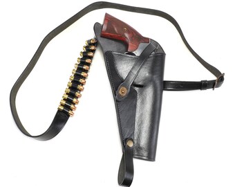 Bianchi #5BHL Lined Leather Holster S&W N-Frame 6" - Holsters & Gun