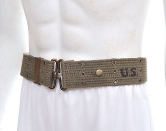 WW2 US M1936 Pistol Belt-D OD 1944