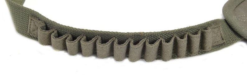 Funda de hombro de lona verde oliva para M3 Tanker con presillas para cartuchos, marcada JT&L, compatible con Ruger Redhawk. imagen 8