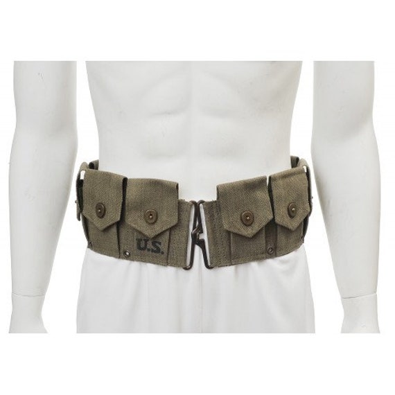 M1923 Garand Cartridge Belt, Suspenders, First Aid Pouch Set