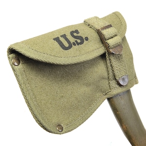US WW2 Military Hatchet Axe Cover Dark OD marked JT&L 1944