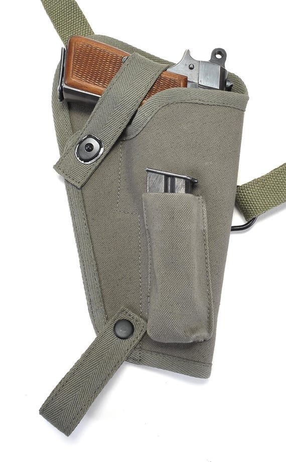 Canvas Shoulder Holster Fits Browning Hi Power Springfield Armory