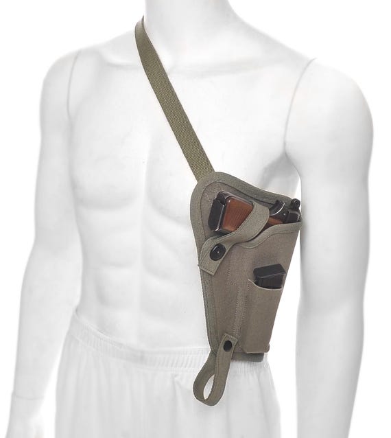 Canvas Shoulder Holster Fits Browning Hi Power Springfield Armory