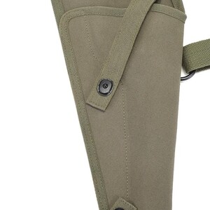 Funda de hombro de lona verde oliva para M3 Tanker con presillas para cartuchos, marcada JT&L, compatible con Ruger Redhawk. imagen 10