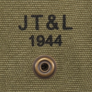 M1 Carbine Bandolier with 10 Magazine Pouches Marked JT&L 1944 image 9