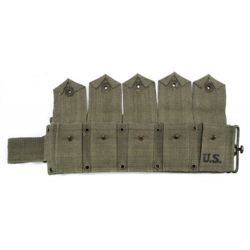 M1923 Garand Cartridge Belt, Suspenders, First Aid Pouch Set