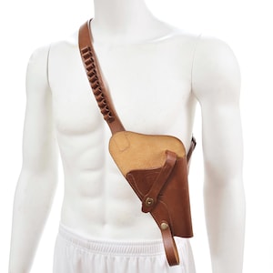 US M3 Victory Revolver Shoulder Holster with Shell Loops-Brown