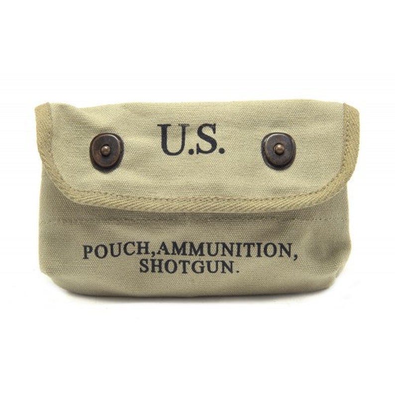 US WW2 Canvas Shotgun Shell Ammunition Pouchlt OD 1943 Etsy
