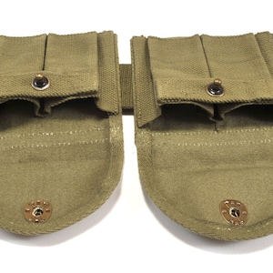 M1 Carbine Bandolier with 10 Magazine Pouches Marked JT&L 1944 image 8