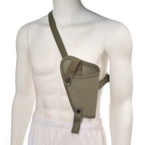 US WW2 M3 Canvas Colt 1911 .45 Tanker Shoulder Holster Marked JT&L® OD ...