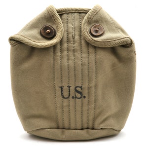 U.S. WW2 Canteen, Cover and Cup Set-LT OD JT&L 1943
