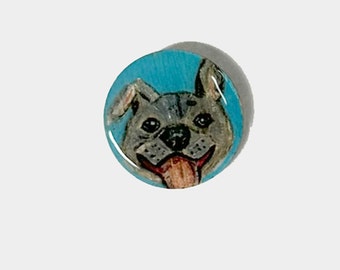Mini Pet Portrait Magnets For Fridge or Lockers, Hand-Painted Pet Portrait Keepsakes, Cute Animal Pet Gifts for Animal Lovers