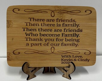 Chopping Board Engraved with Names and Anniversary Date, Personalized Wood Carving Board With Saying, Grazing Board Gift Idea for Occasions