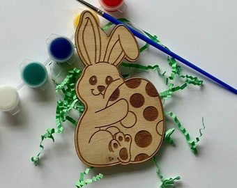 Personalized Easter Bunny DIY Painting kits, Spring Do It Yourself craft Ideas for kids, Unique Easter Cute Family Fun For Toddlers