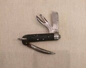 Vintage British Army Jack Knife by Richards of Sheffield, Made in 1946, World War 2 army pocket knife.