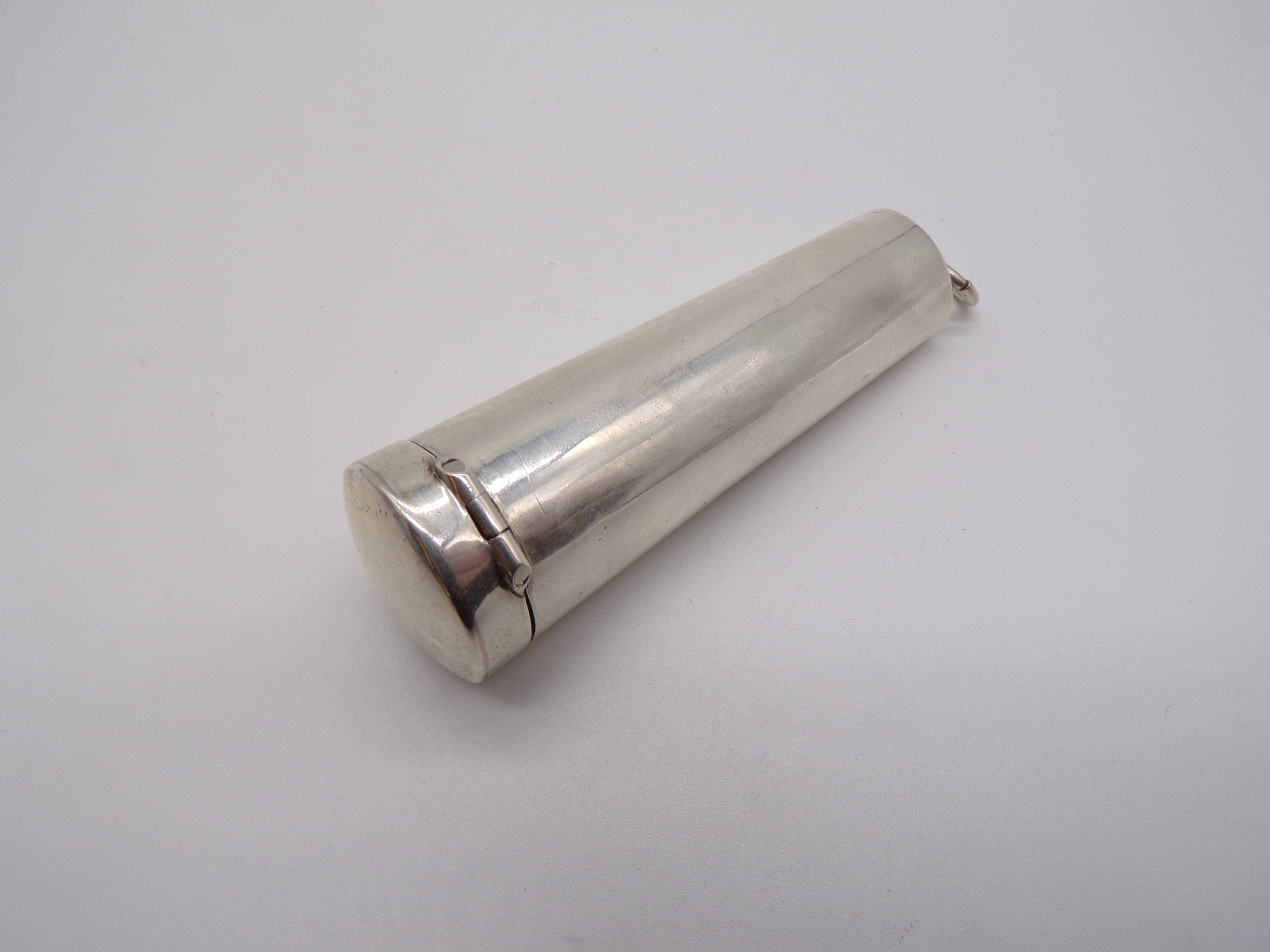 Antique Sterling Silver Cheroot Holder Case and Amber and Silver ...