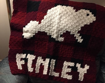 Plaid Beaver C2C Blanket Pattern