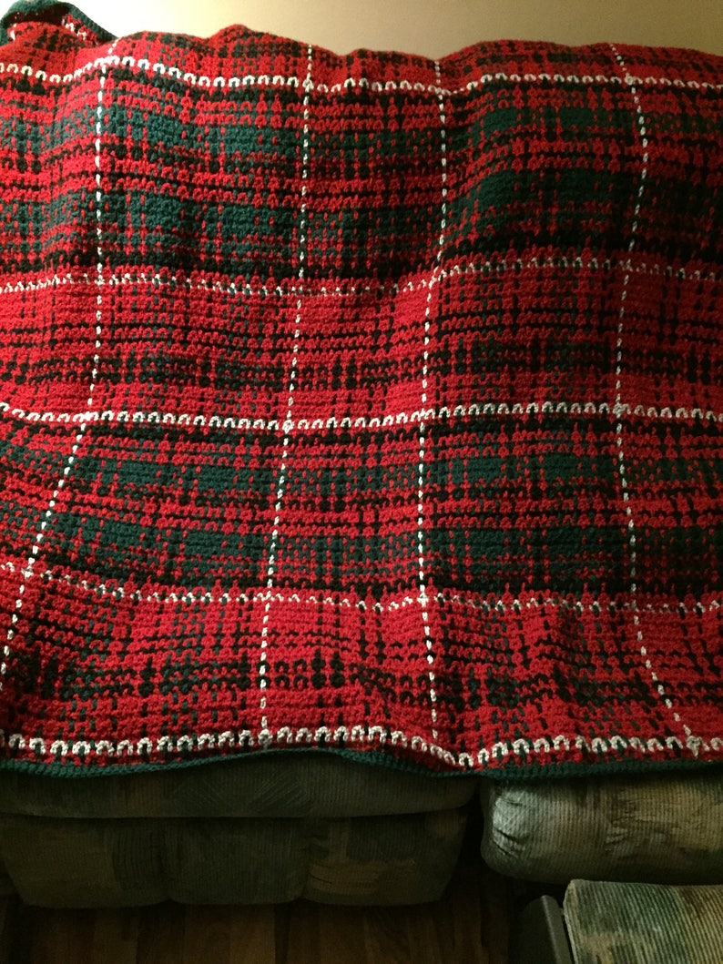 Grant Tartan plaid Blanket Pattern Etsy Canada