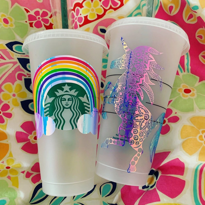 Hand decorated Starbucks Venti Cold Cup Etsy