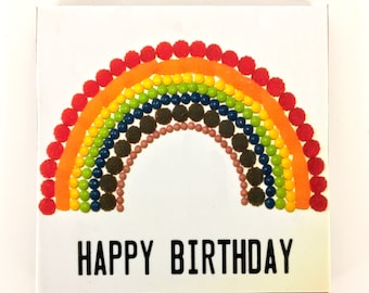 Chocolate Greetings Card -Rainbow