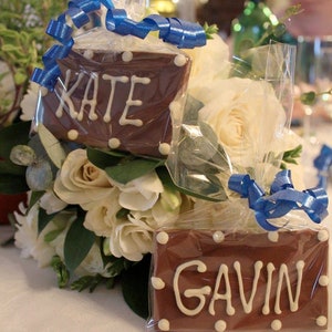 Chocolate Place Name Rectangle shape with Personalised Names image 6