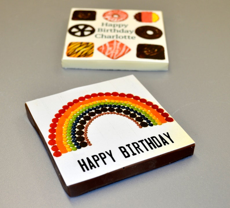 Chocolate Greetings Card Rainbow image 3