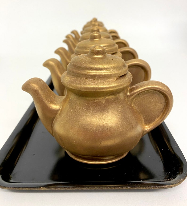 Chocolate Teapot Golden, Silver or Bronze image 3