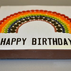 Chocolate Greetings Card Rainbow image 2