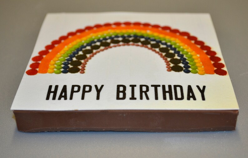 Chocolate Greetings Card Rainbow image 2