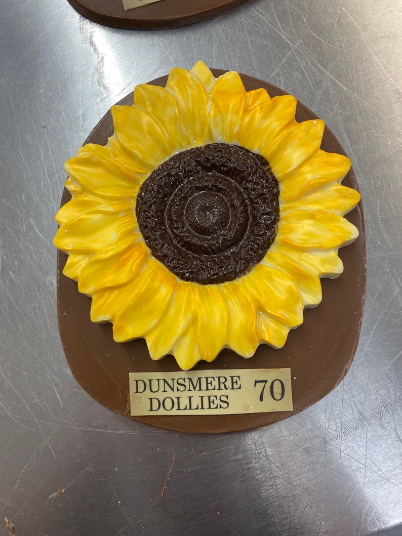 Sunflower Chocolate Yellow Hand Painted