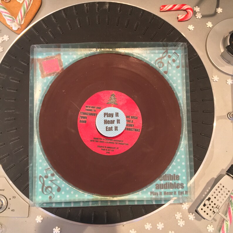 Chocolate Record A Record Made in Chocolate That Plays Real Etsy UK