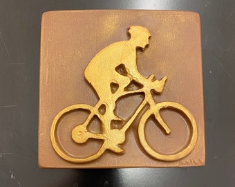 Cyclist Chocolate Slab