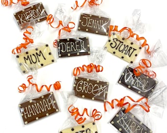 Chocolate Place Name- Rectangle shape with Personalised Names