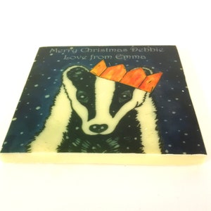 Chocolate Card Badger with Cracker Hat image 5